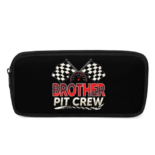 Funny Brother Pit Crew Race Car Lover Racing Famil Pencil Cases