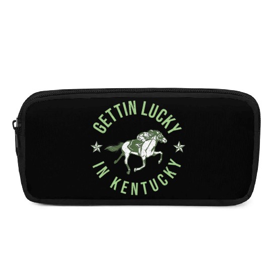 Funny Derby Vintage Getting Lucky In Kentucky Hor Pencil Cases