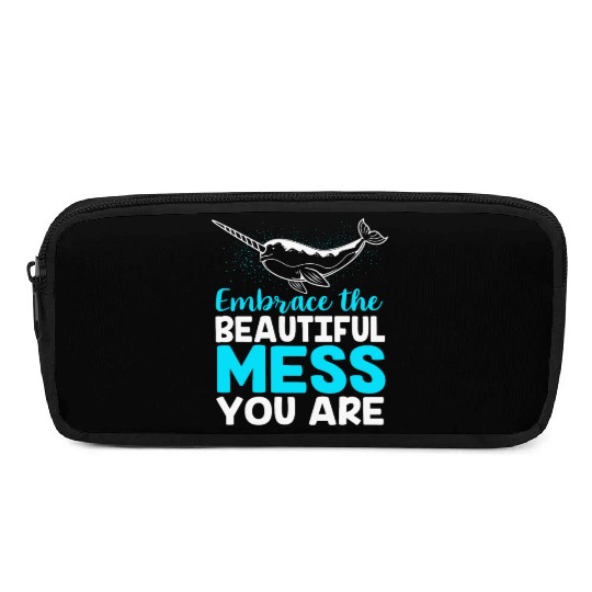 Inspirational Animal Quote Sea Creature Narwhal Pencil Cases