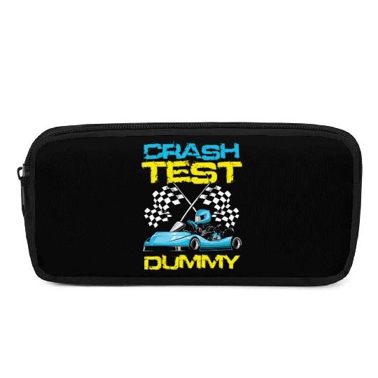 Go Kart Racing Crash Test Dummy Go Kart Racer T S Pencil Cases