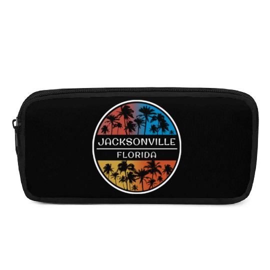 Jacksonville Florida Stylish Vacation Souvenir Pencil Cases