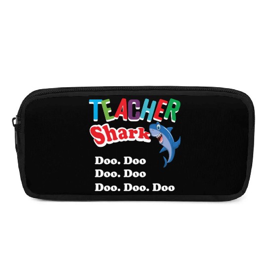 Teacher Pencil Cases Preschool Teacher Shark Funny