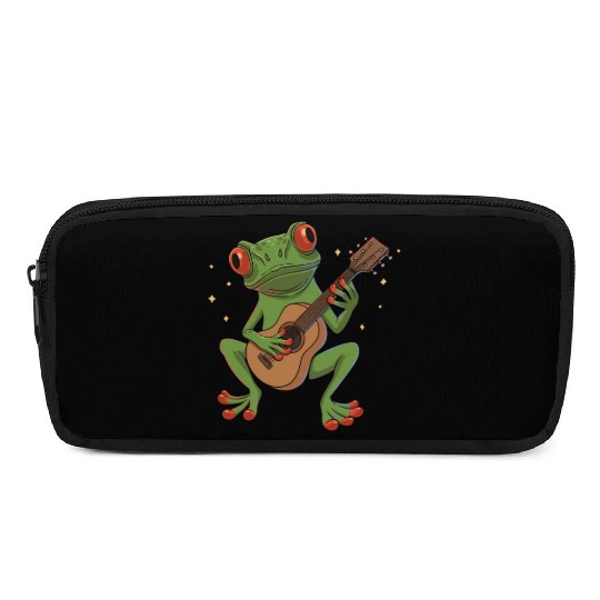 Red Eyed Frog playing Guitar Design for a Guitar Pencil Cases