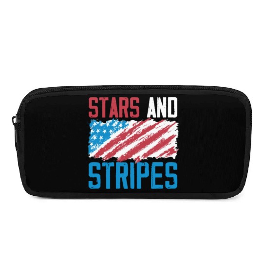 Stars And Stripes America USA Flag 4th Of July Pencil Cases