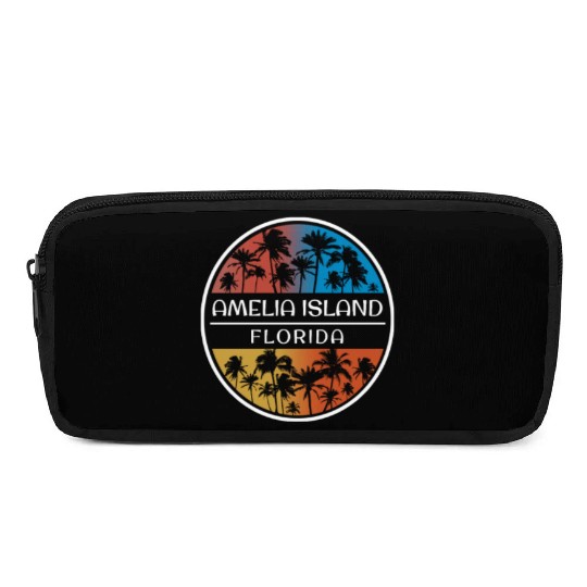 Amelia Beach Florida Stylish Vacation Souvenir Pencil Cases