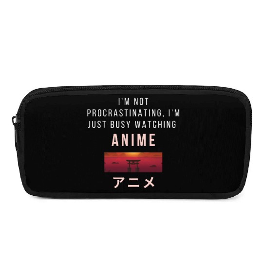 Aesthetic Japanese watching anime Pencil Cases