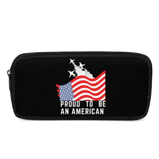 Wings of Liberty: Red, White, and Blue Plane Pencil Cases