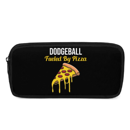 Dodgeball Player Coach Team Sports Pizza Funny Pencil Cases