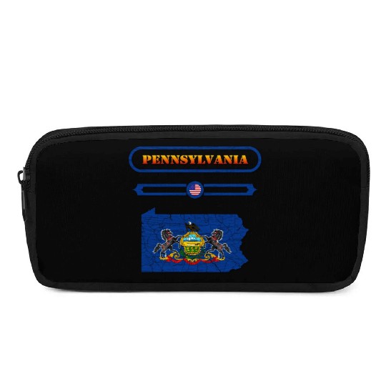 PENNSYLVANIA, MAP OF PENNSYLVANIA. SAMER BRASIL Pencil Cases