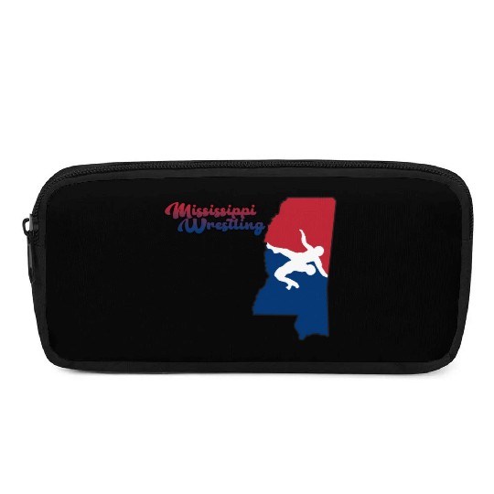 Mississippi Wrestling Pencil Cases