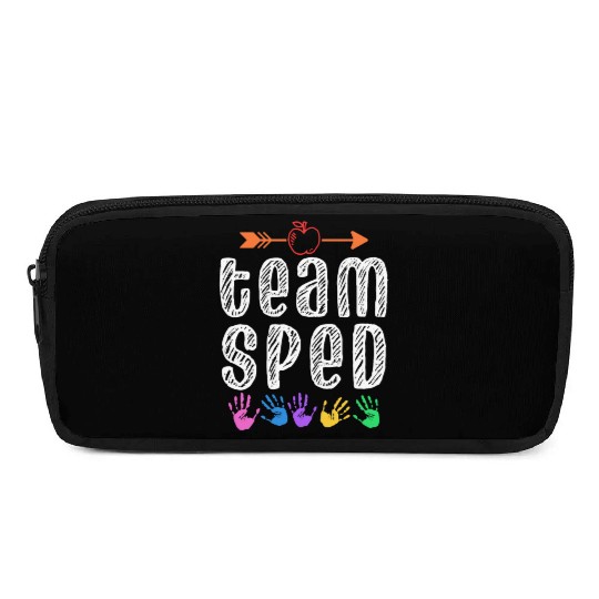 Team Sped Teacher Awareness Special Education Pencil Cases
