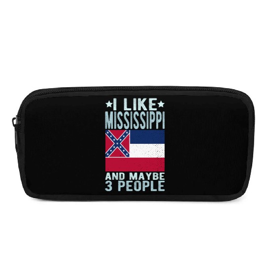 Mississippi Flag US State Pencil Cases