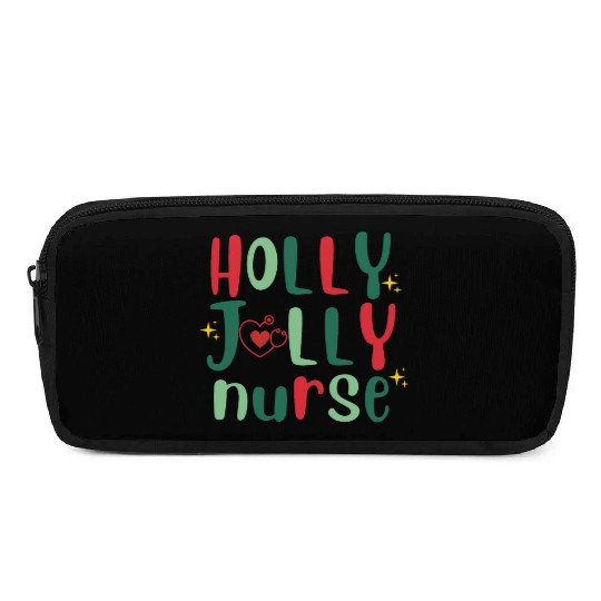 HOLLY JOLLY NURSE4 Pencil Cases