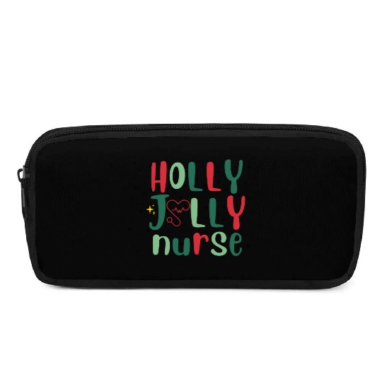 HOLLY JOLLY NURSE Pencil Cases