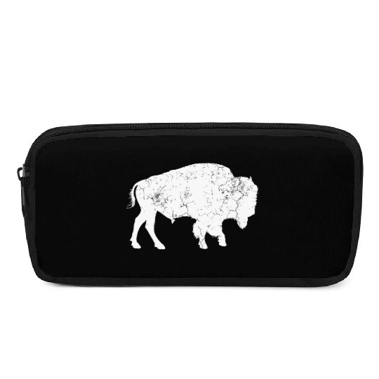 Distressed Buffalo Retro Bison Animal Lover idea M Pencil Cases