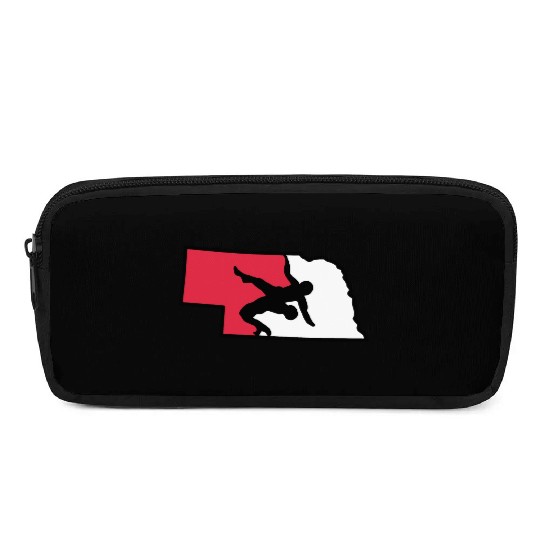 Nebraska Wrestling (State Colors) Pencil Cases