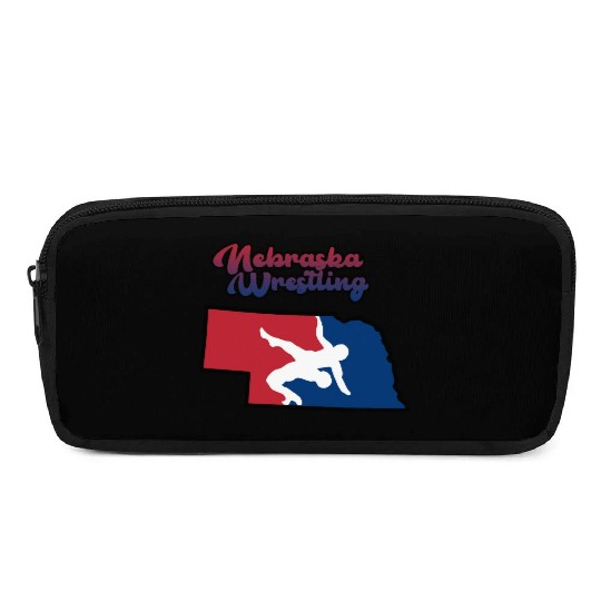 Nebraska Wrestling (USA Colors) Pencil Cases
