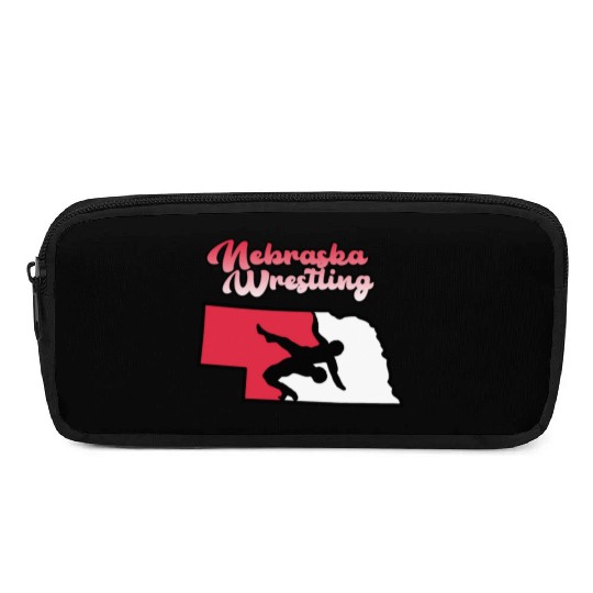 Nebraska Wrestling (State Colors) Pencil Cases