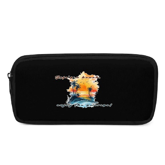 Lifes A Beach Enjoy The Sunrise Pencil Cases