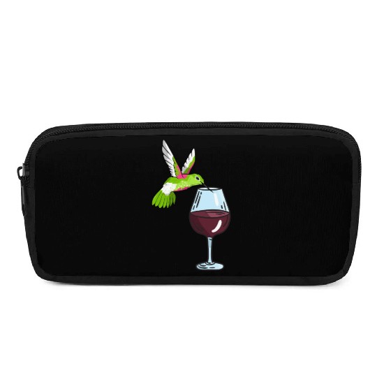 Hummingbird Drinking Wine Birdwatching Hummingbird Pencil Cases