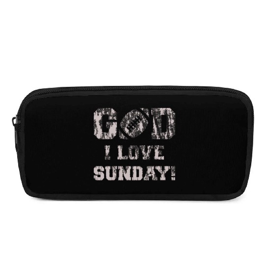 GOD I LOVE SUNDAY Pencil Cases