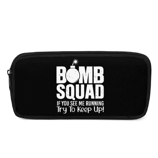 Bomb Squad If You See Me Running Eod Tech Pencil Cases