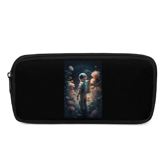 Astronaut Gazing at Stars Surreal Sci-Fi Universe Pencil Cases