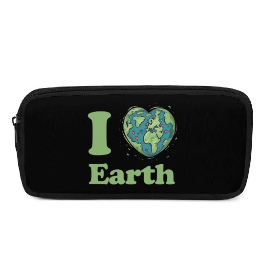 I Love Earth Design. Cute Earth Day Environmental Pencil Cases