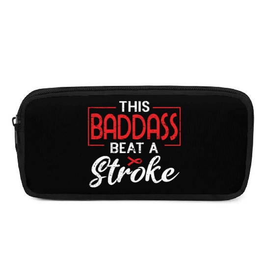 Beat Stroke Survivor Red Stroke Awareness Month Pencil Cases