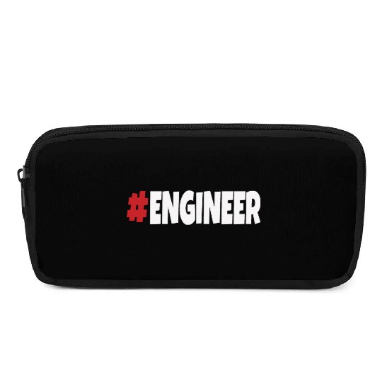 #engineer red&white Pencil Cases