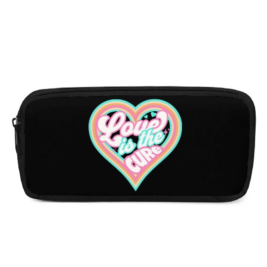 LOVE IS THE CURE (pink) Pencil Cases