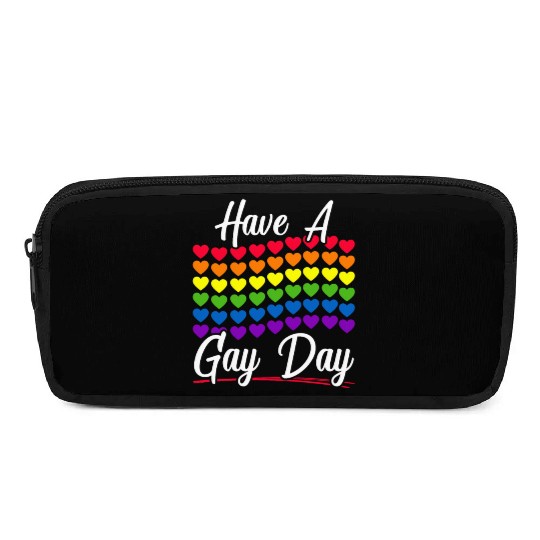 Have A Gay Day Rainbow Pride Month LGBTQ Gay Pride Pencil Cases