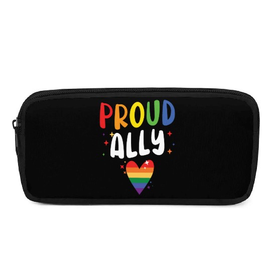Proud Ally Gay Rights Rainbow Pride Month LGBTQ Pencil Cases