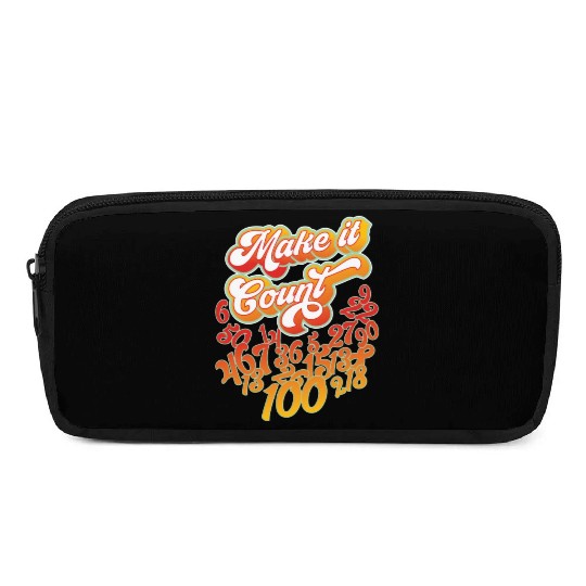 Math Teacher S Counting S Retro Psychedelic Pencil Cases