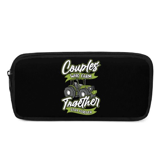 Farming Farmer Couple Pencil Cases