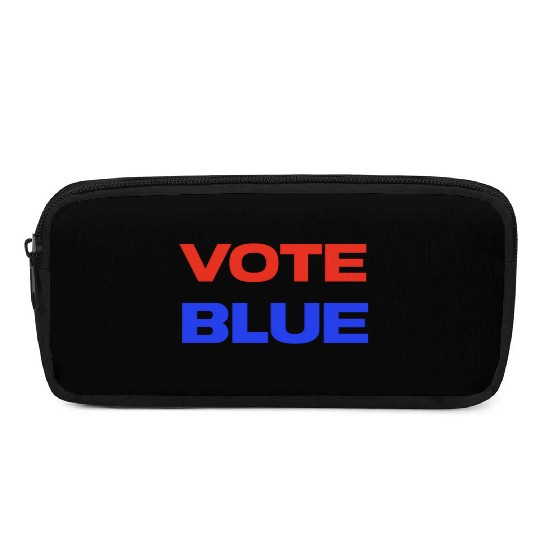 Vote Blue Democratic Party Liberal Voting Pencil Cases