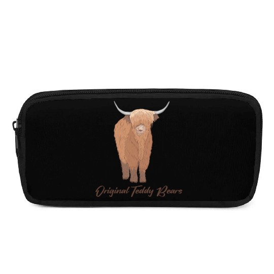 Original Teddy Bears Highland Cow Scottish Cattle Pencil Cases