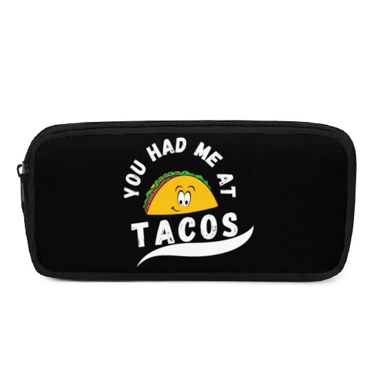 Taco You Had Me At Tacos Cinco De Mayo Mexican FF Band Pencil Cases