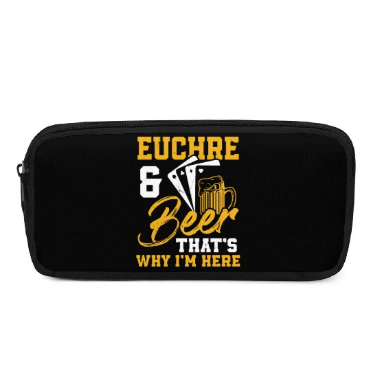 Euchre And Beer Card Game Player Poker Euchre Pencil Cases