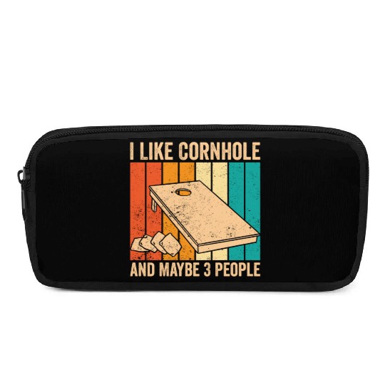 Funny Cornhole Retro Pencil Cases