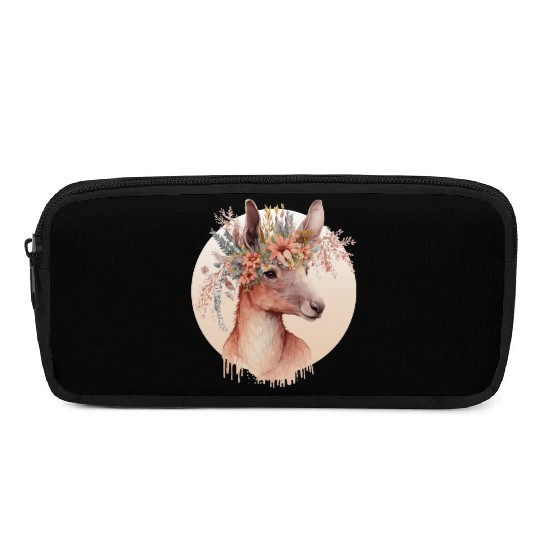 Cute Australian Kangaroo Flower Crown Animal Lover Pencil Cases