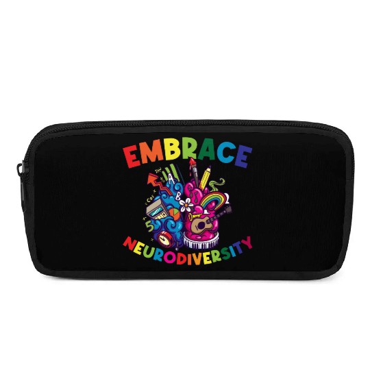 Embrace Neurodiversity Funny Adhd Pencil Cases