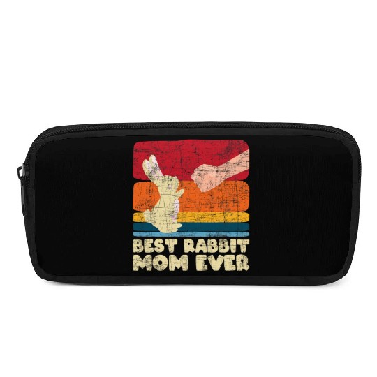 Best Rabbit Mom Ever Bunny Farmer Zookeeper Pencil Cases