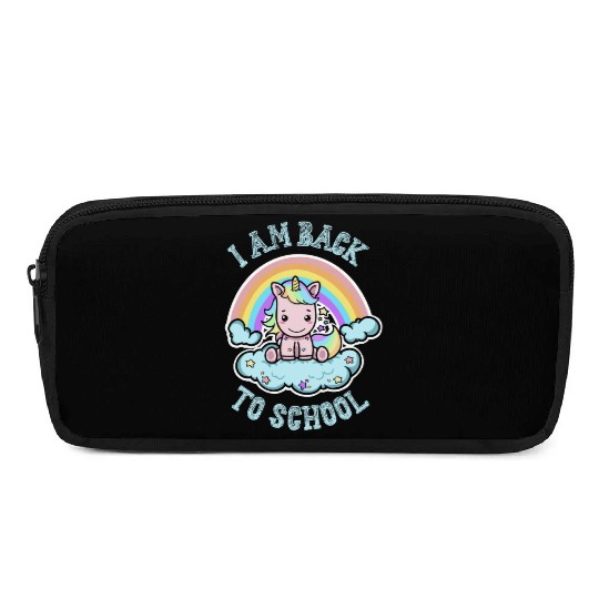 Funny Back to School Kawaii Rainbow Unicorn Pencil Cases