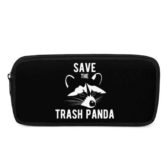 Save The Trash Panda Raccoon Pencil Cases