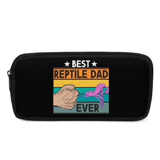 Reptile Dad Ever Lizard Father Daddy Animal Lover Pencil Cases