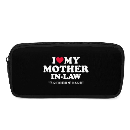 I Love My Mother-In-Law Big Heart For Son-In-Law F Pencil Cases