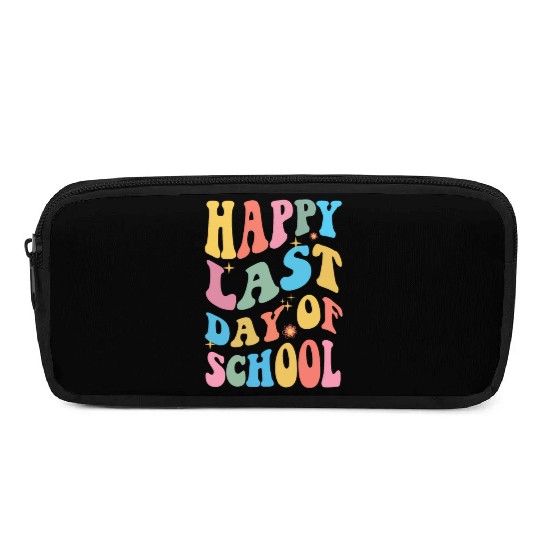 Groovy Happy Last Day of School Teacher Student Pencil Cases