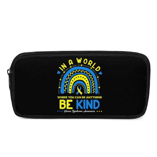 Be Kind Down syndrome Awareness October Teacher Pencil Cases