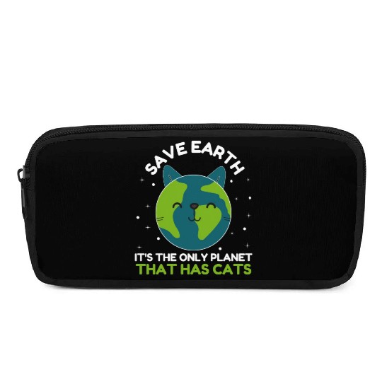 World Earth Day Anniversary Cat Lover Pencil Cases